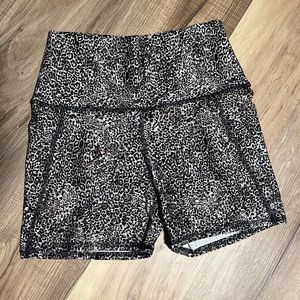 Cheetah Print Bike Shorts
